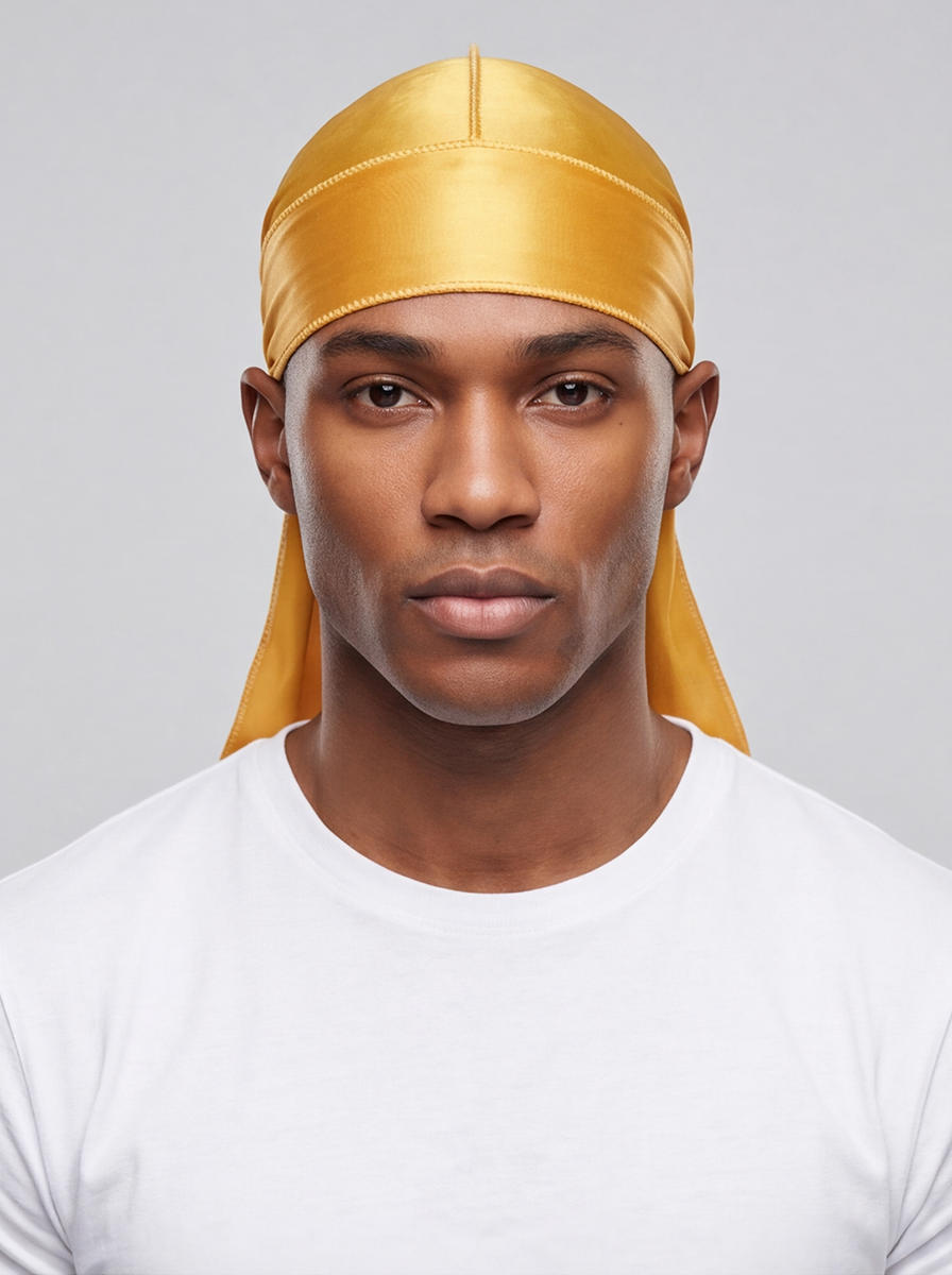 Yellow Satin Durag