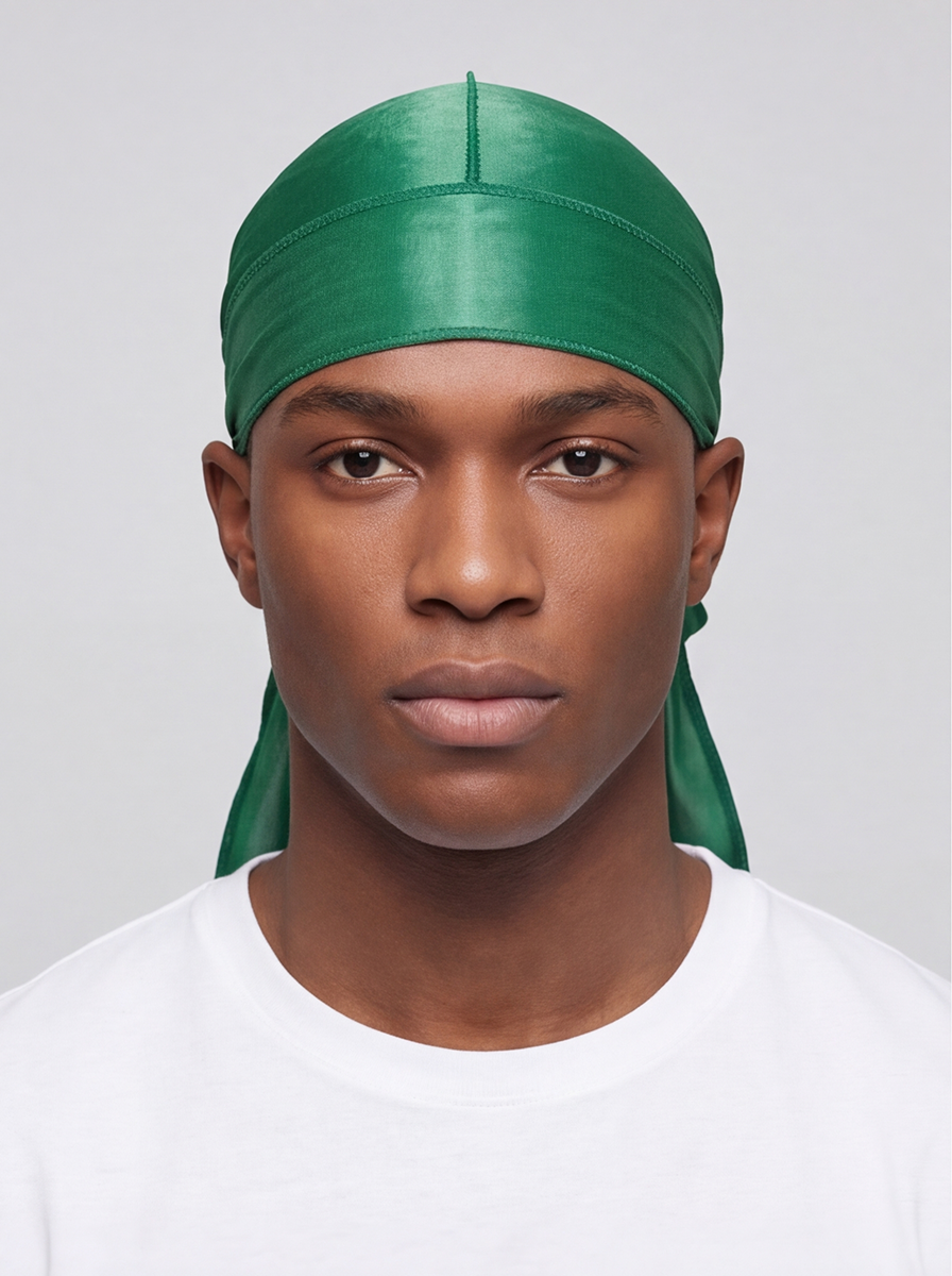 Green Silky Durag