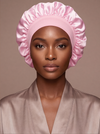 Pink Satin Bonnet