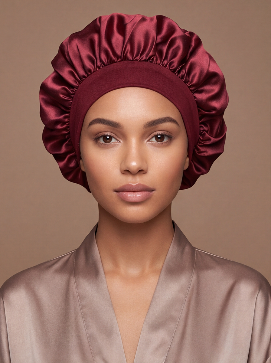 Red Satin Bonnet
