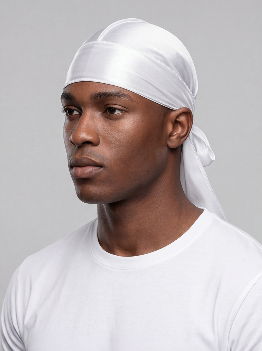 White Silky Durag