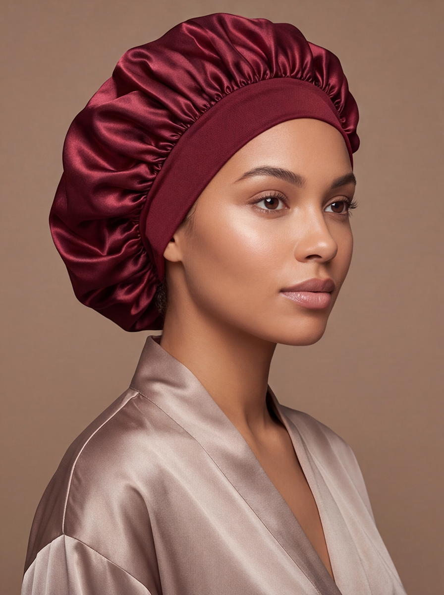 Red Silky Bonnet