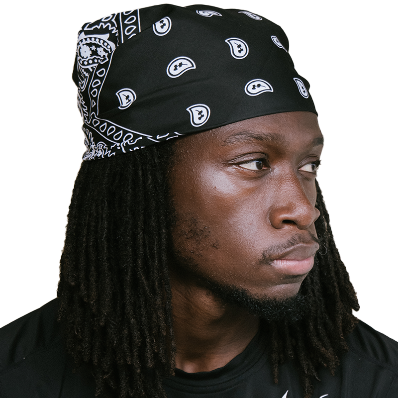 Black Paisley Bandana