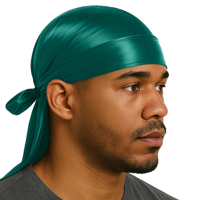 Green Satin Durag