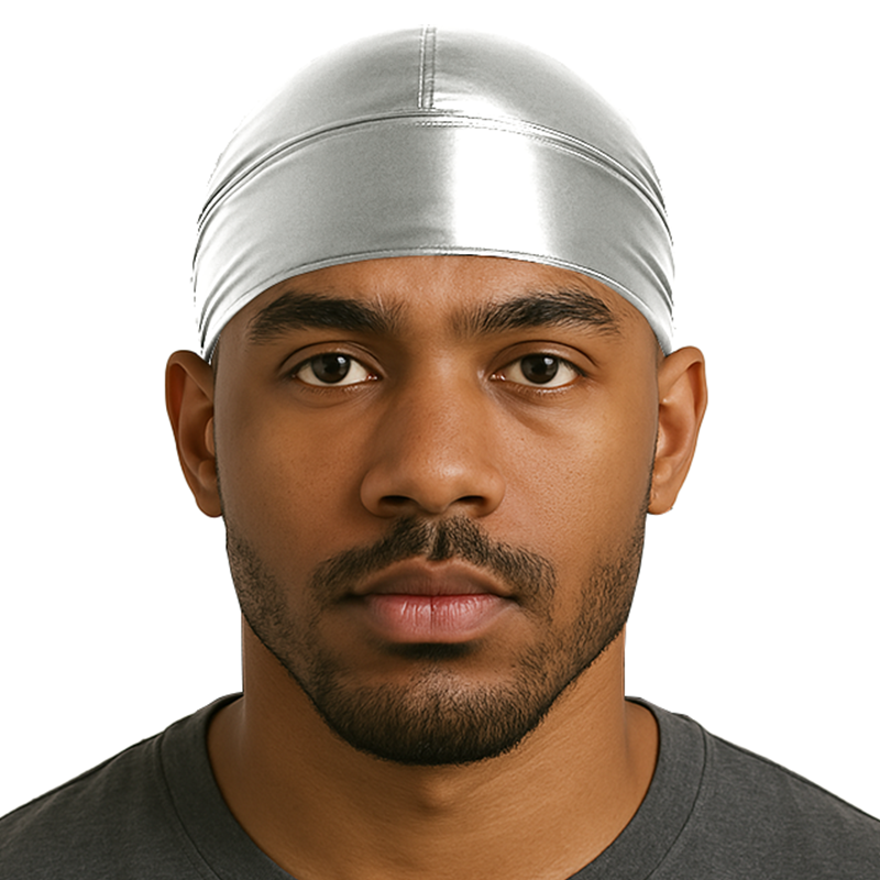 Grey Satin Durag