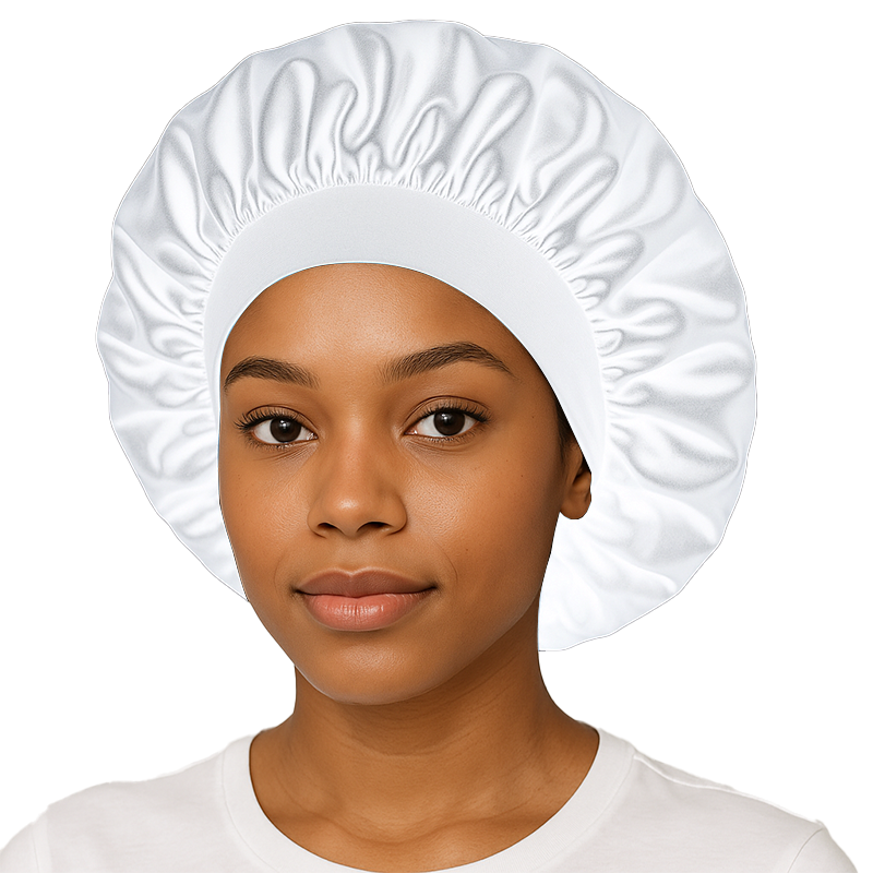 White Silky Bonnet