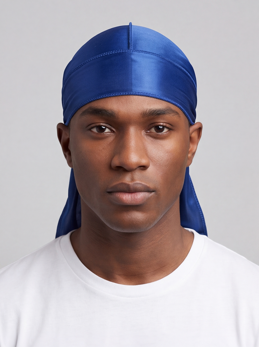 Blue Satin Durag