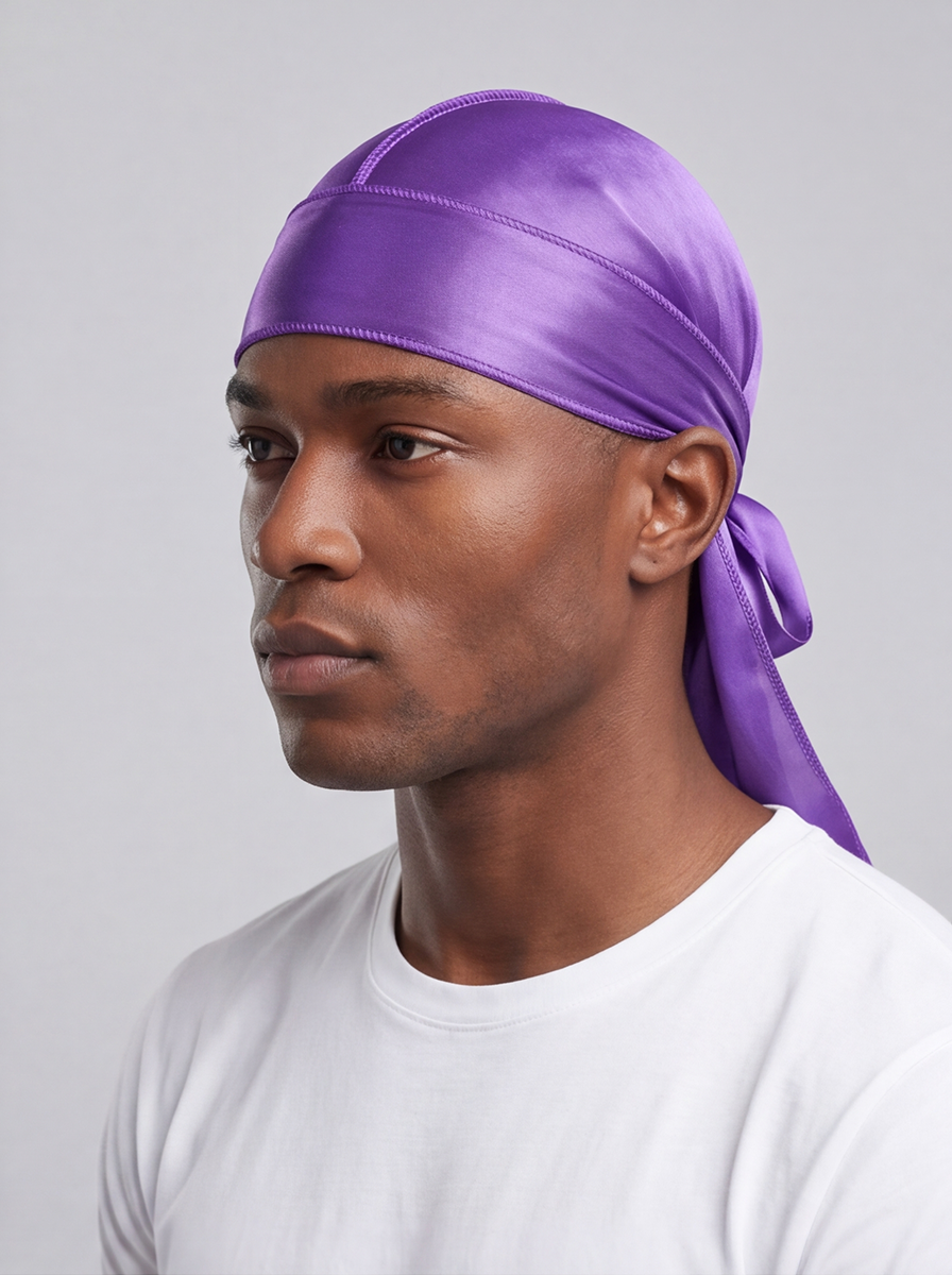 Purple Satin Durag