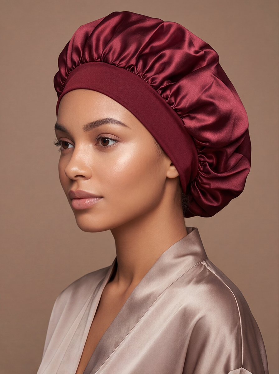 Red Silky Bonnet