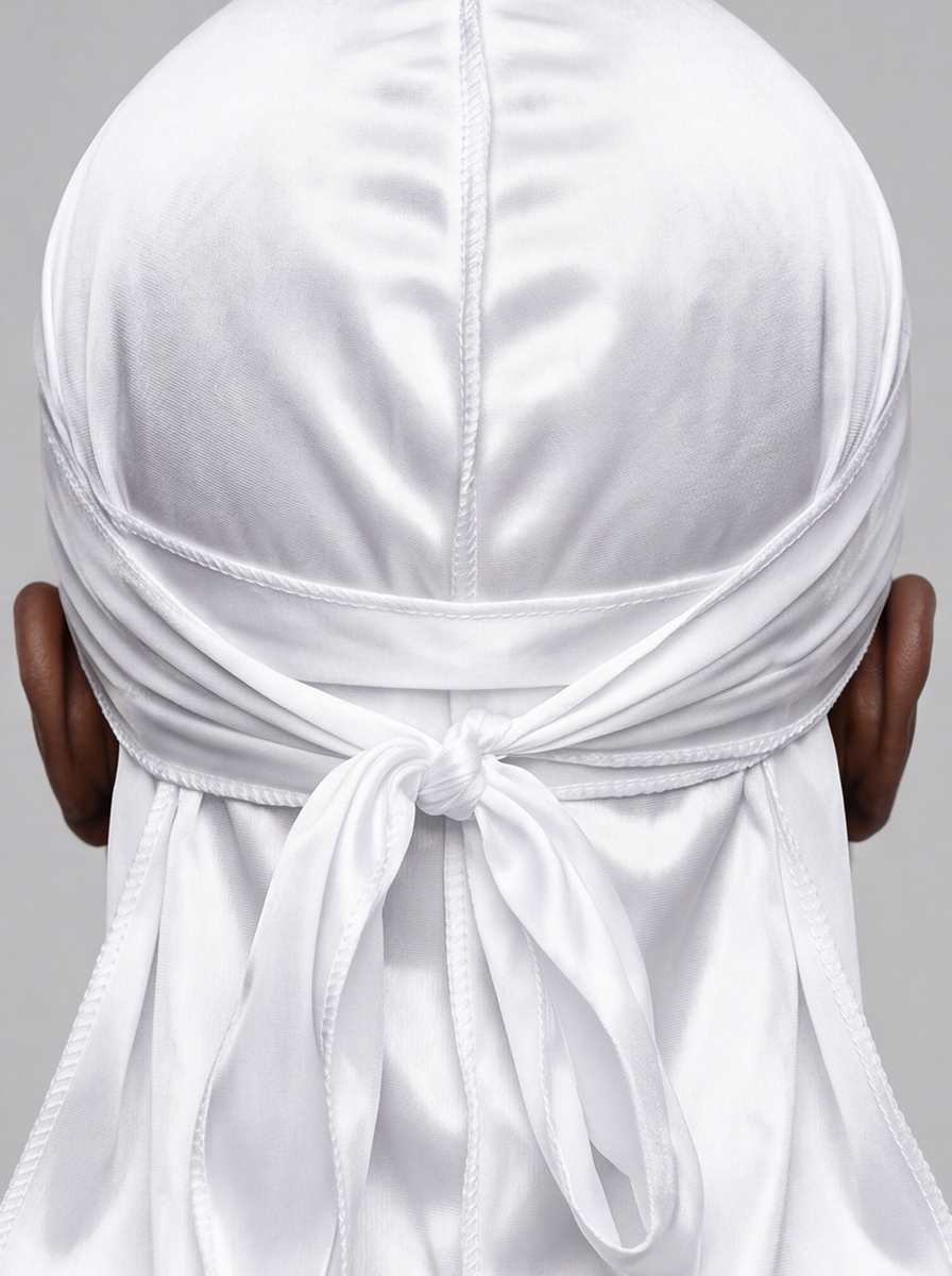 White Silky Durag