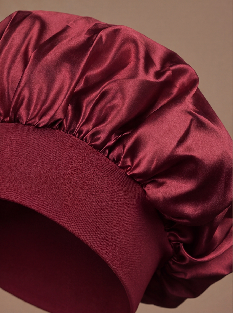 Red Satin Bonnet
