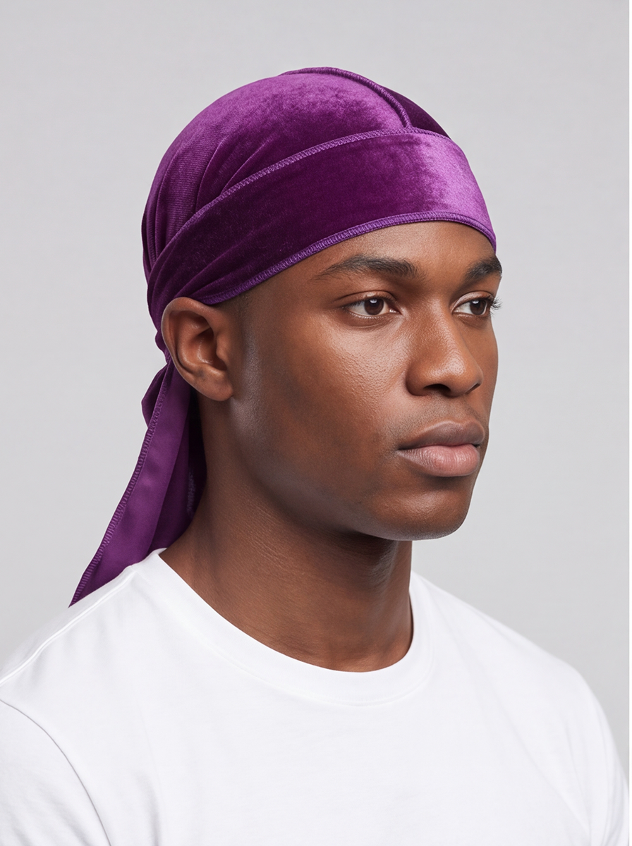 Purple Velvet Durag