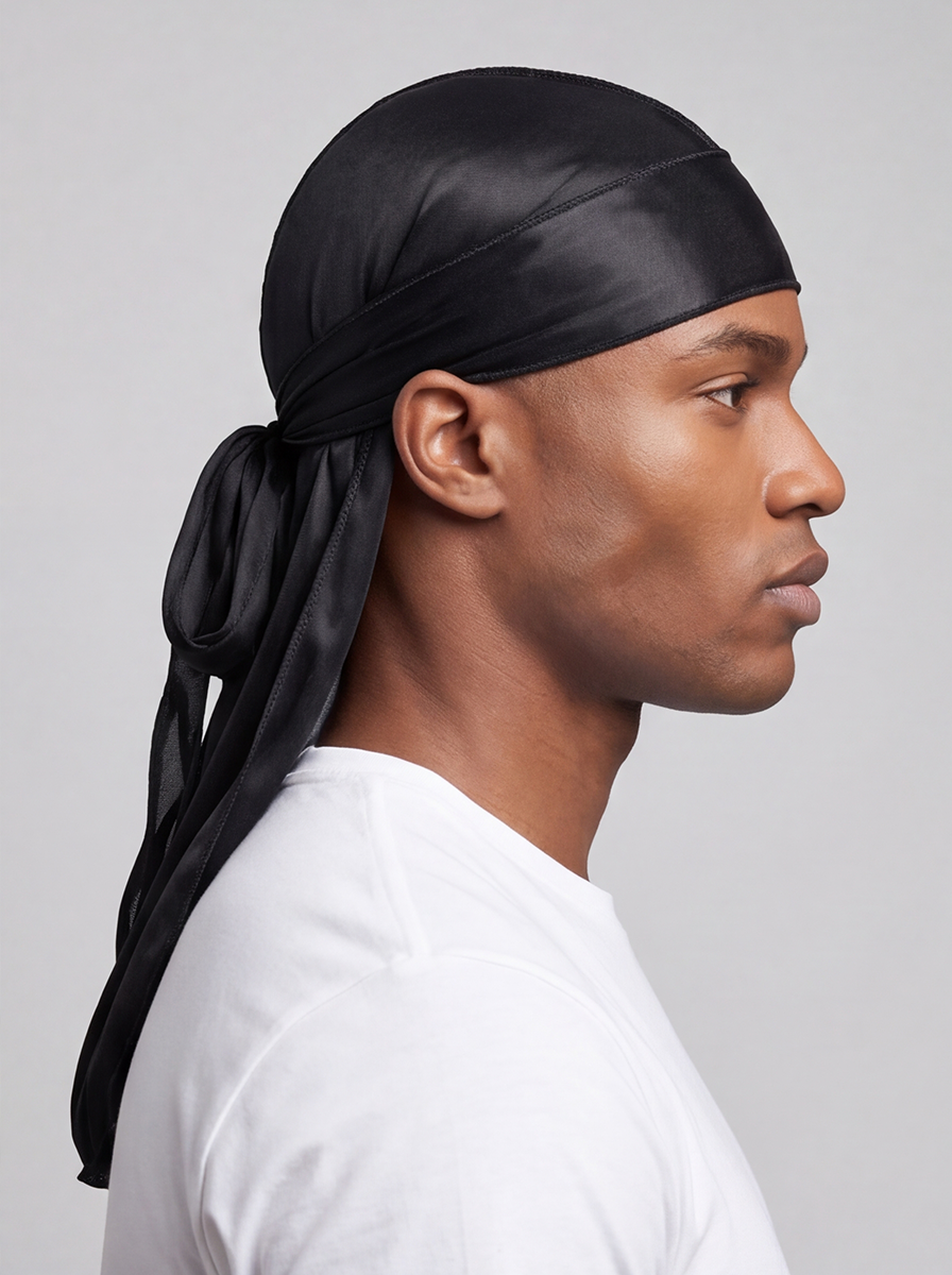 Black Satin Durag