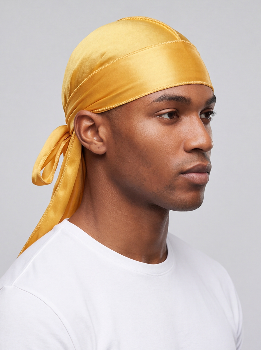 Yellow Satin Durag