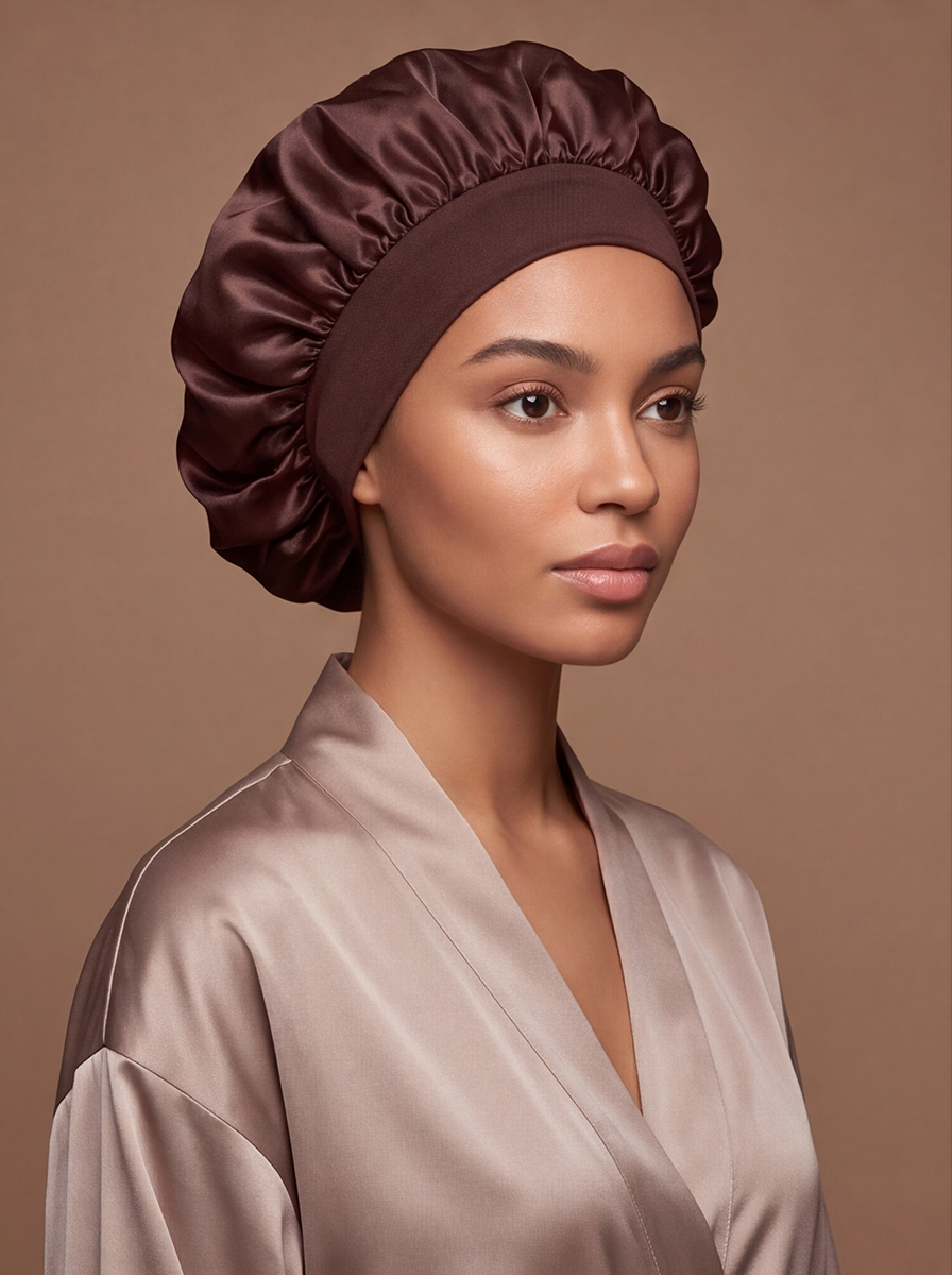 Brown Silky Bonnet