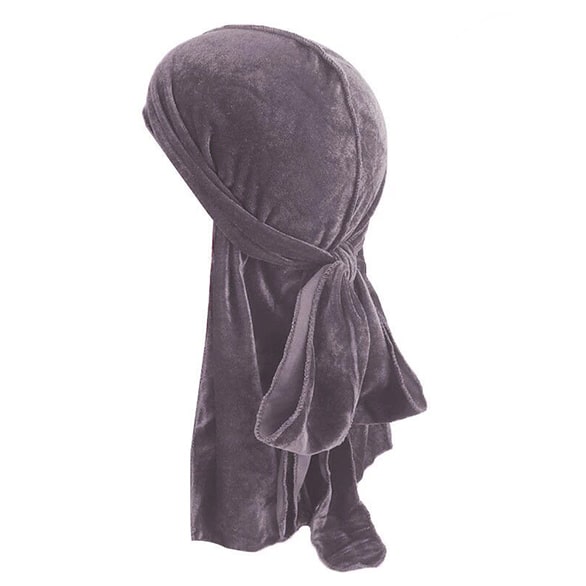 Grey Velvet Durag