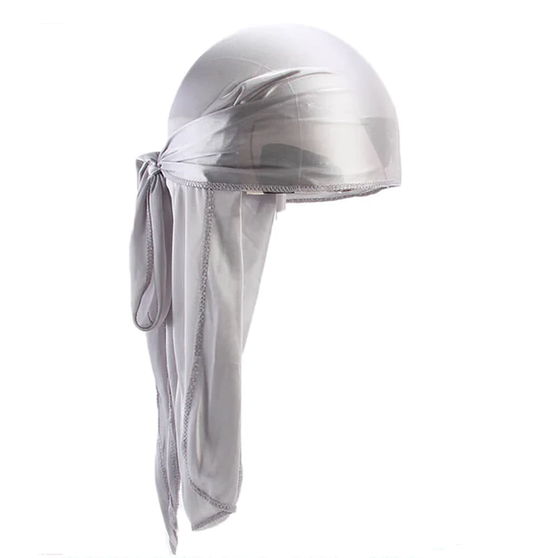 Kids Grey Silky Durag