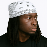 White Paisley Bandana